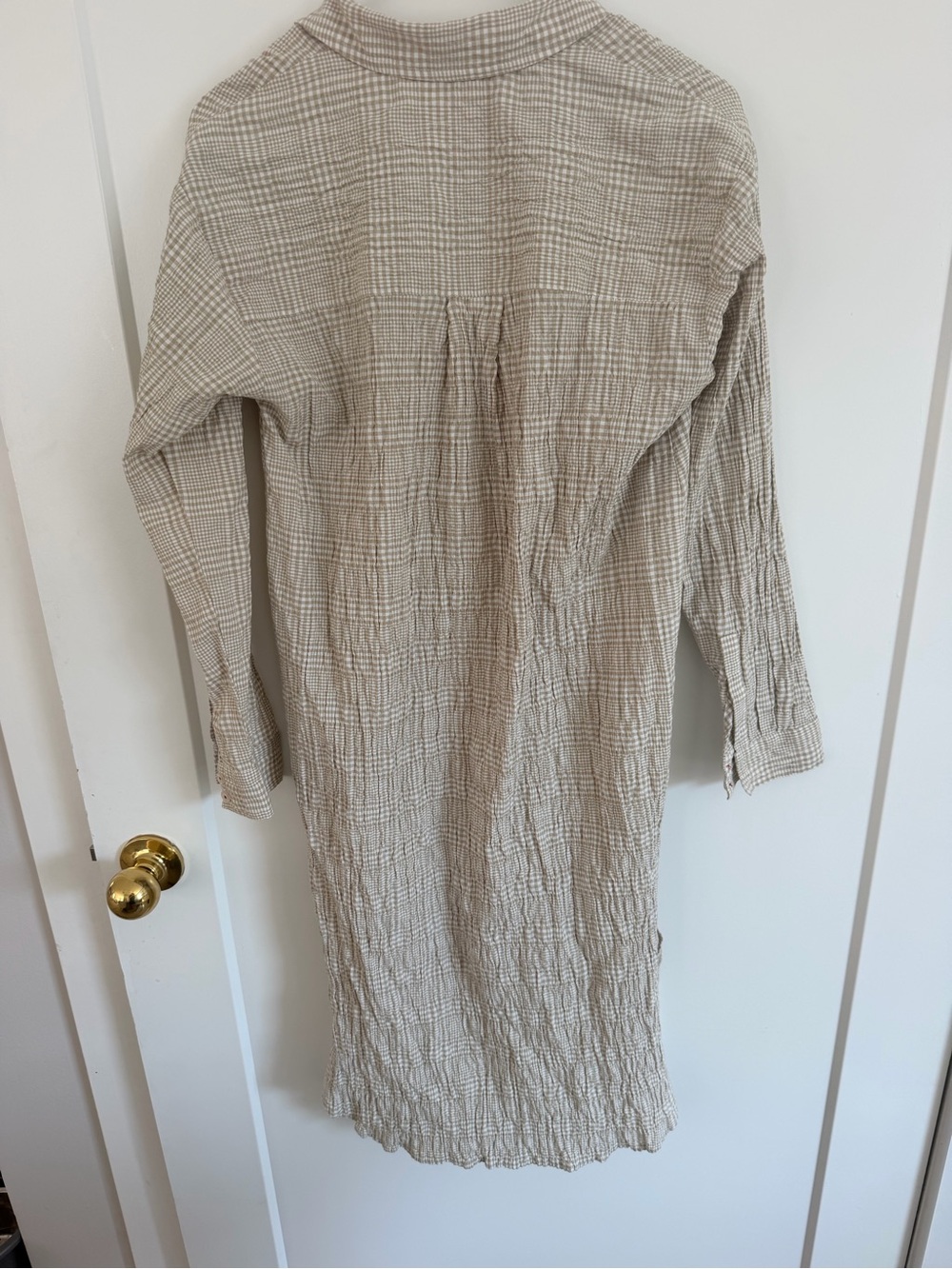 Antropologie Maeve Neutral Pattern Maxi Tunic Buttondown XS - Picture 4 of 8